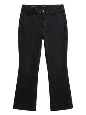 Talbots Black Barely Boot Curvy Fit Jeans High Rise Stretch Denim Size 14